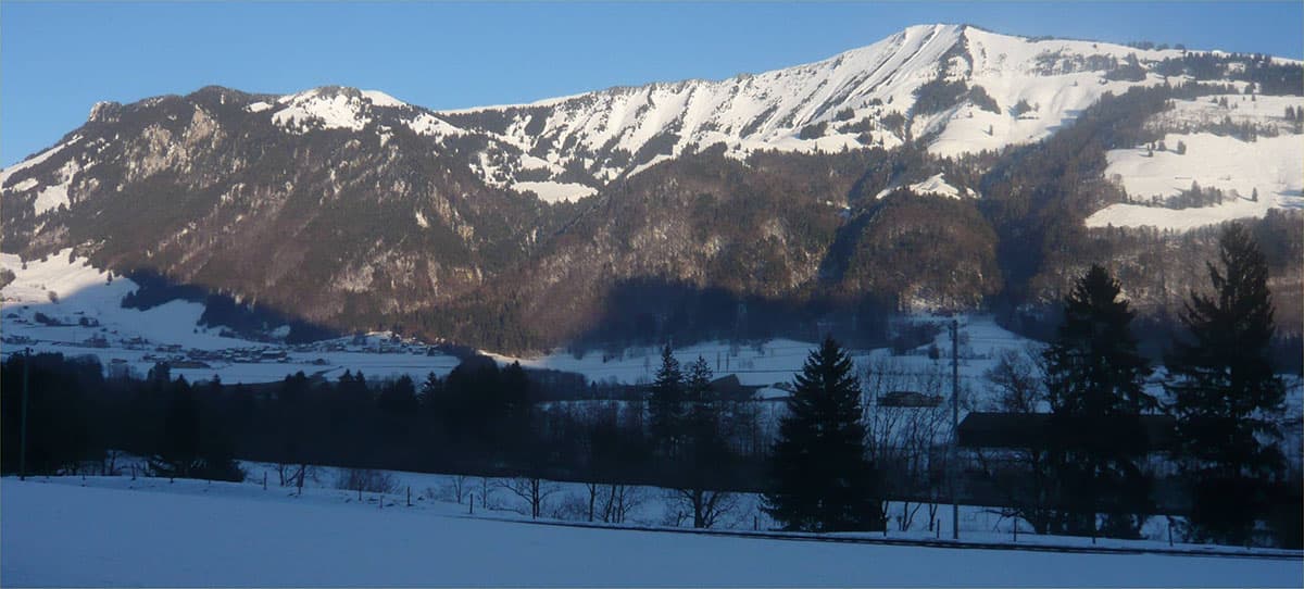 Estavannens sous la neige