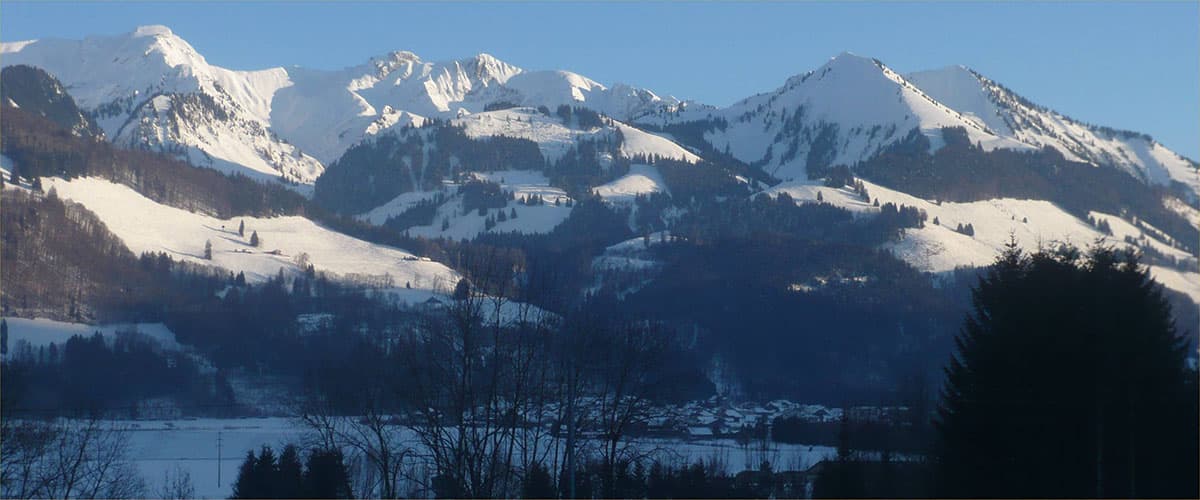 Estavannens sous la neige, 22 février 2012 (photo Jean Pharisa).