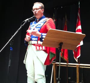 Tir fédéral en campagne à Sorens 2012, proclamation des résultats.