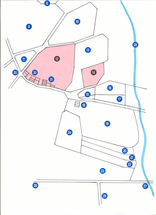Plan des habitations et propriétés Pharisa.