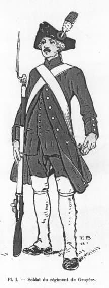 Soldat du régiment de Gruyère.