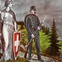 Soldat suisse en 1914.