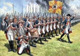 Soldats du 18ème siècle.