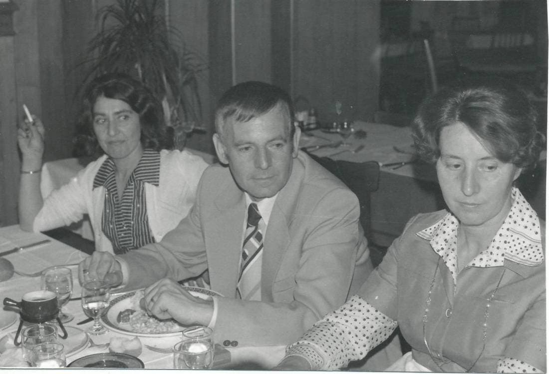 Première rencontre des contemporains de 1939, Hôtel de la Grue à Broc, 19 mai 1979 (photo Claude Jaquet).