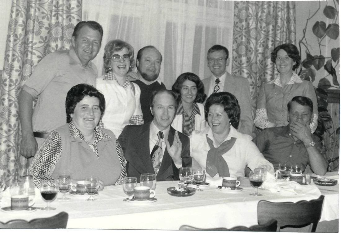 Première rencontre des contemporains, Hôtel de la Grue à Broc, 1979.