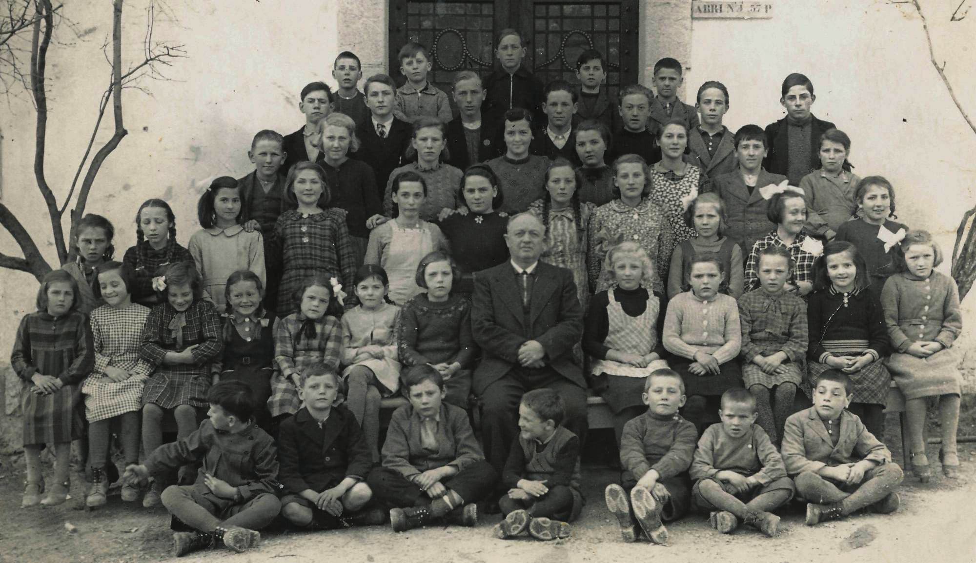 Les élèves d’Henri Clerc, en 1940
