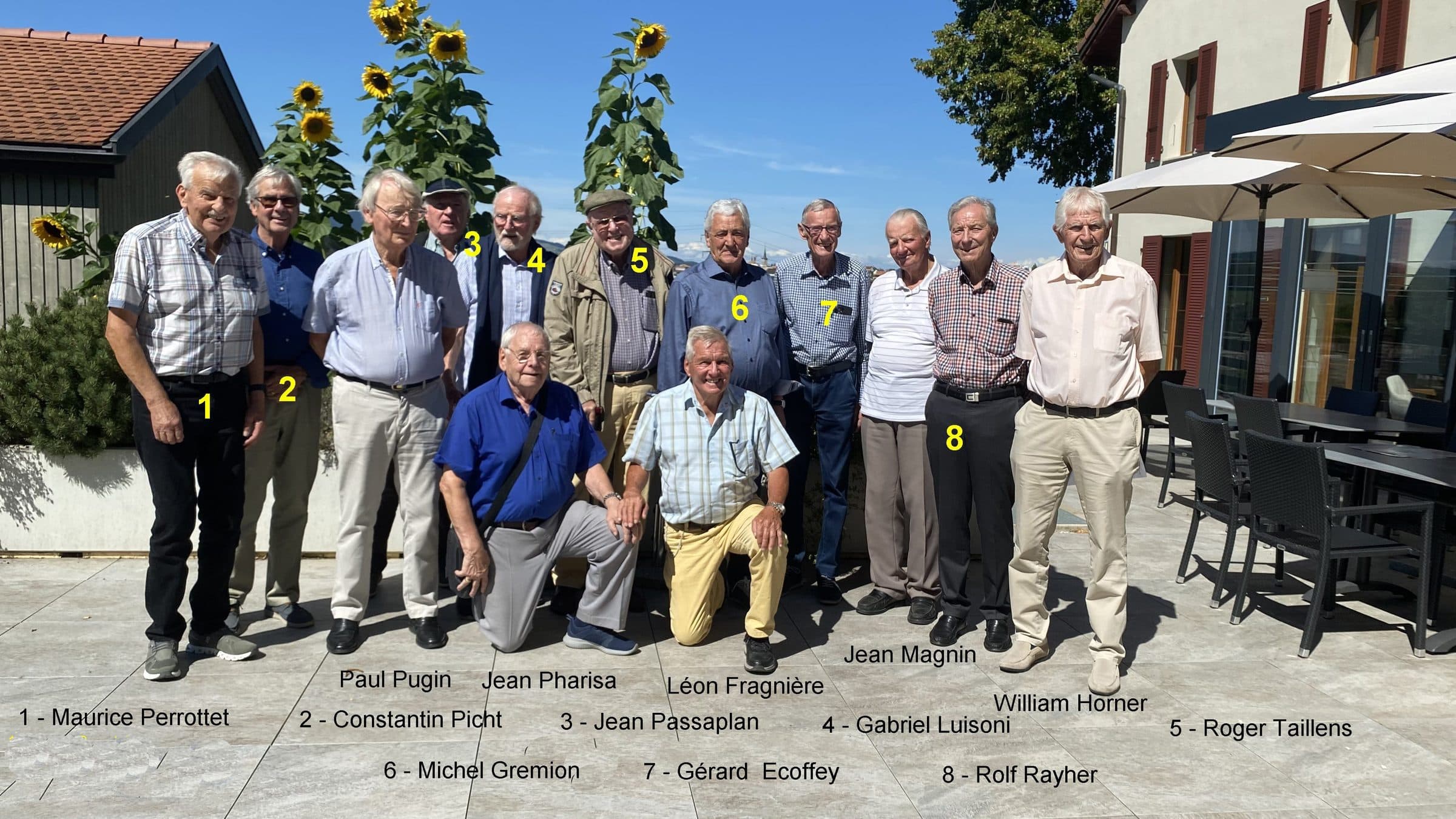 La classe de 3e année 1956, avec les légendes des noms