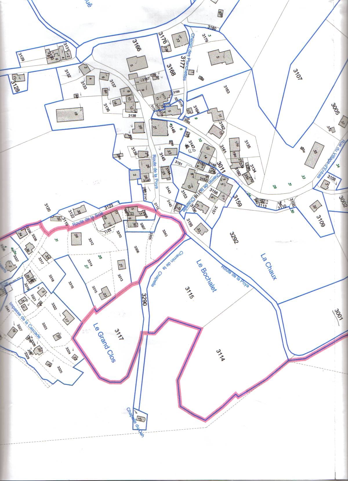 Extrait 6 du plan du village