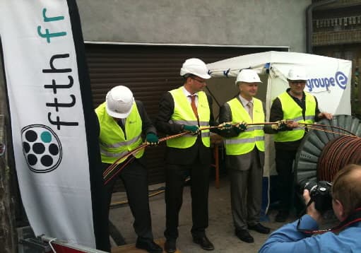 Lancement du chantier de la fibre optique à Estavannens, première commune rurale fribourgeoise raccordée (2013)