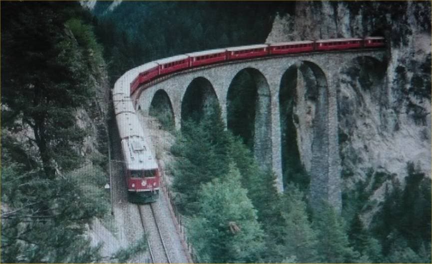 Le Glacier Express, Zermatt, St-Moritz — les 70 ans, 2009 (photos Monique Pharisa)