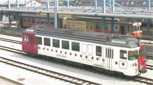 La gare de Bulle, point de départ des lignes TPF